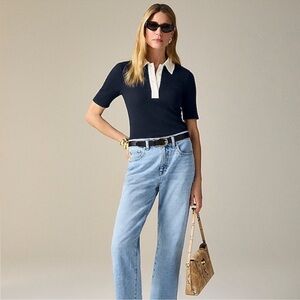 J. Crew Vintage rib polo T-shirt M NWT